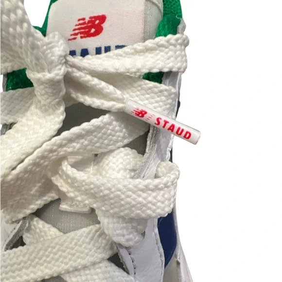 New Balance x STAUD Sneakers 57/40 Men's Size 7 White Translucent Upper Leather - Picture 6 of 14